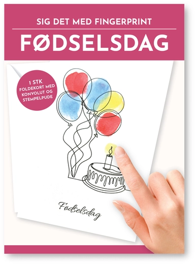 Fingerprint kort fødselsdag