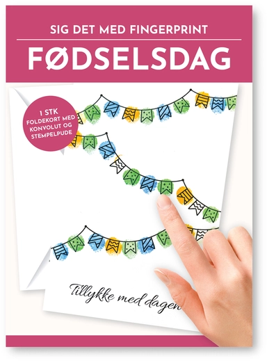 Fingerprint kort fødselsdag