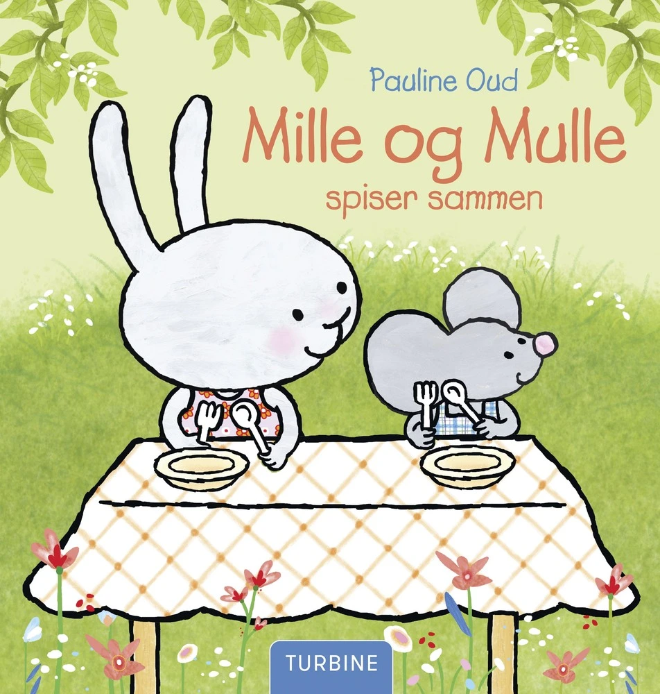 Billede af Mille og Mulle spiser sammen