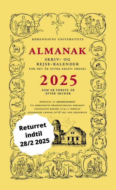 Universitetets Almanak Skriv- og Rejsekalender 2025