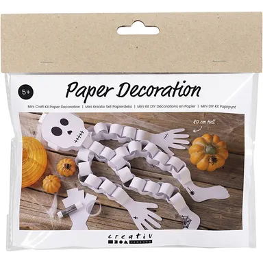 Skelet Mini DIY Kit HVID papirguirlande