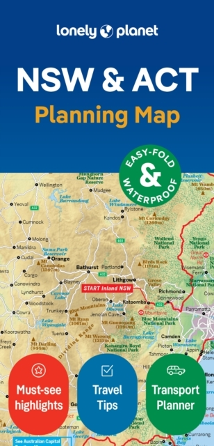 Lonely Planet Planning Map: New South Wales & the Australian Capital Territory