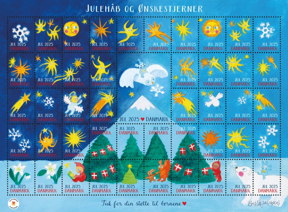 Årets julemærke helark 47 mærker
