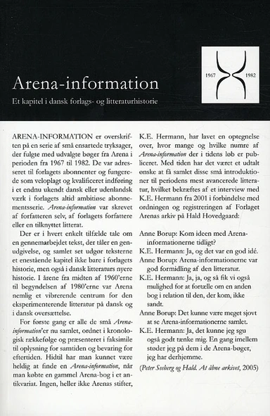 Arena-information 1967-1982