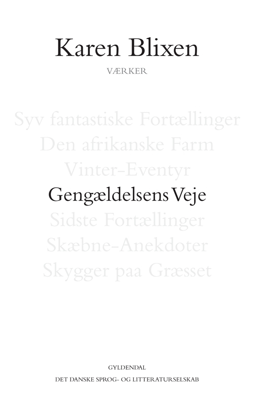 Billede af Gengældelsens veje