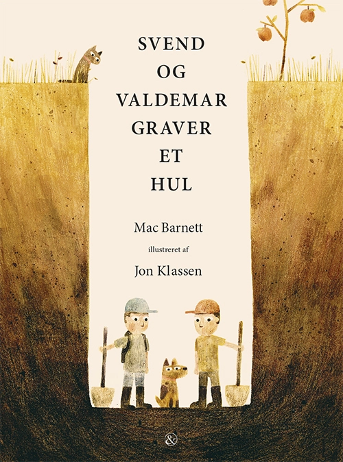 Billede af Svend og Valdemar graver et hul