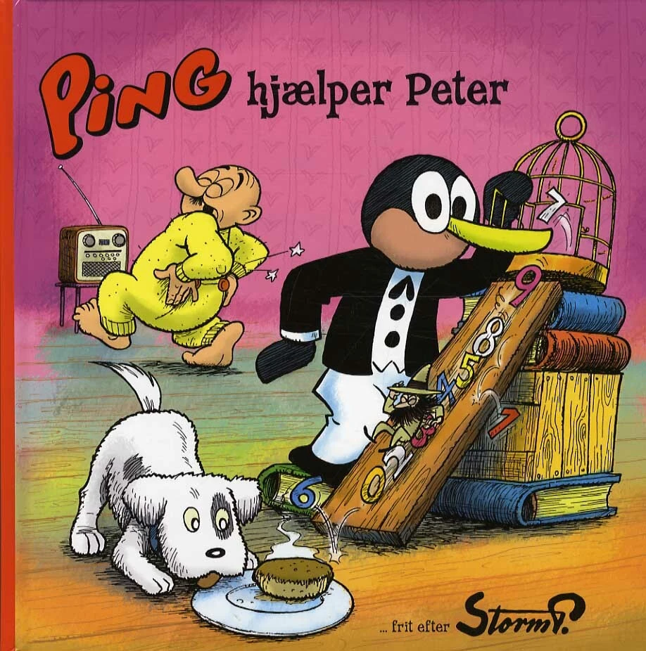 Billede af Storm P. - Ping hjælper Peter
