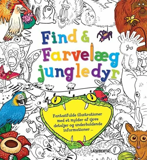 Billede af Find og farvelæg jungledyr