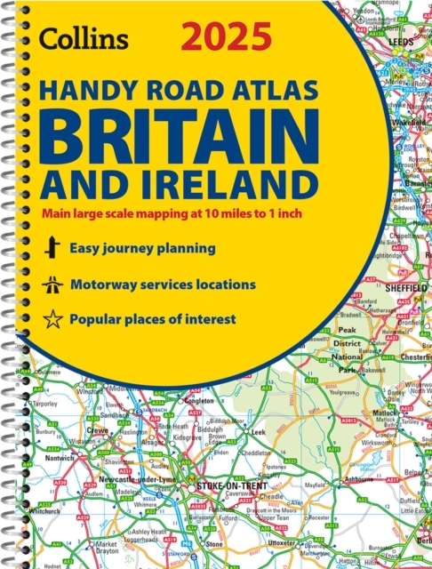 2025 Collins Handy Road Atlas Britain And Ireland Spiral