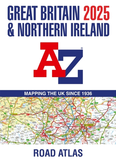 Great Britain & Northern Ireland A-Z Road Atlas 2025 A3 Pape
