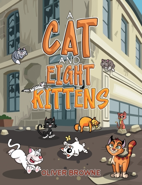 Cat And Eight Kittens