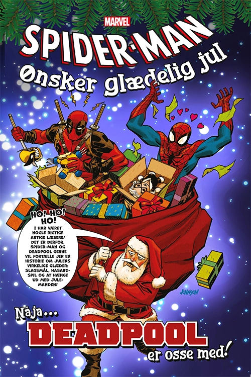 Billede af Spider-Man ønsker glædelig jul