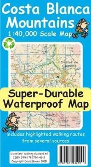 Costa Blanca Mountains Tour And Trail Map