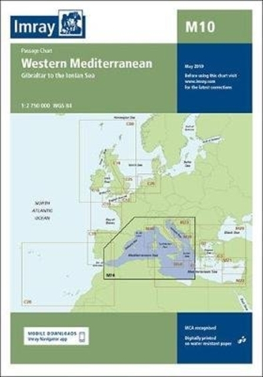 Imray Chart M10Western Mediterranean