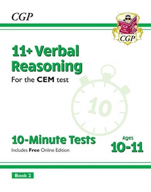 11+ Cem 10-Minute Tests Verbal Reasoning - Ages 10-11 Book