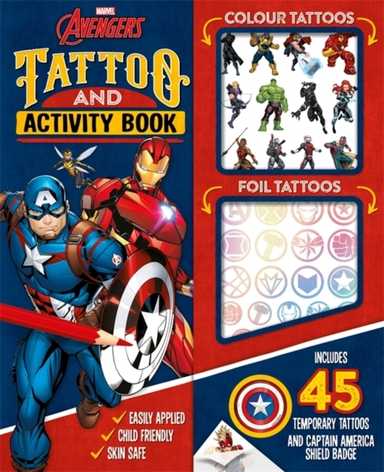 Marvel Avengers Tattoo And Activity Book