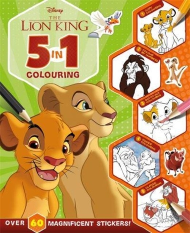 Disney The Lion King 5 In 1 Colouring