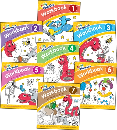 Jolly Phonics Workbooks 1-7In Precursive Letters (British En
