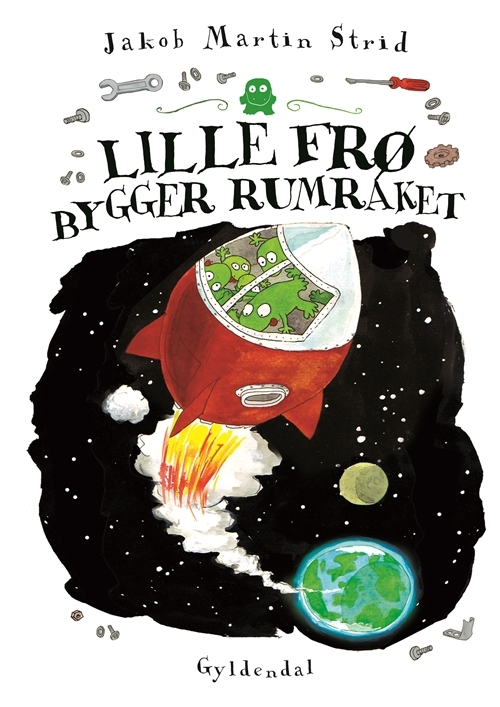 Billede af Lille frø bygger rumraket