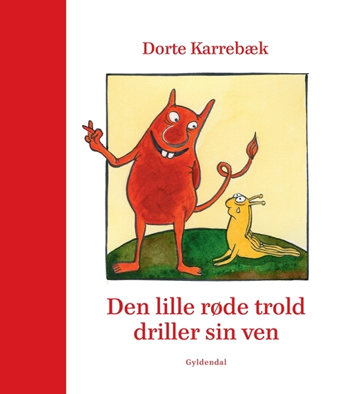 Billede af Den lille røde trold driller sin ven