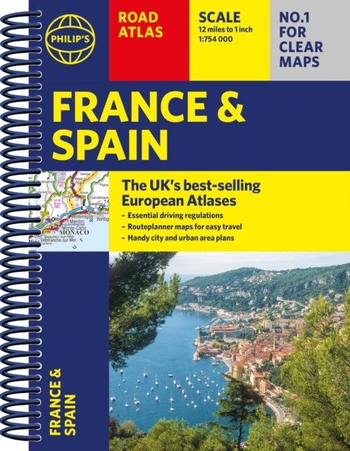 Billede af Philip's France And Spain Road Atlasa4 Spiral