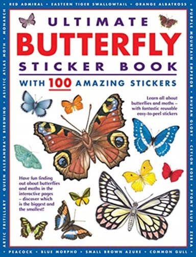 Ultimate Butterfly Sticker Bookwith 100 Amazing Stickers