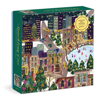 Joy Laforme Sparkling City 1000 Piece Foil Puzzle In A Squar