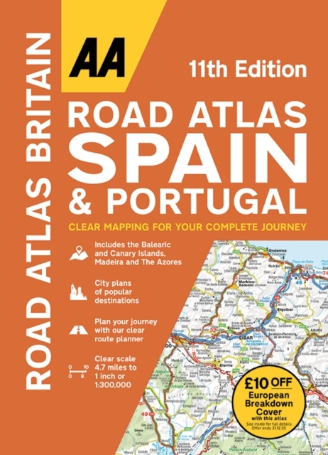 Billede af Aa Road Atlas Spain & Portugal