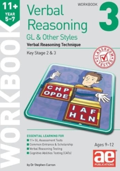 11+ Verbal Reasoning Year 5-7 Gl & Other Styles Workbook 3Ve