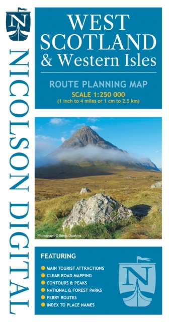 Nicolson West Scotland & Western Islesroute Planning Map