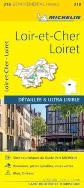 Billede af Loiret Loir-Et-Cher - Michelin Local Map 318Map