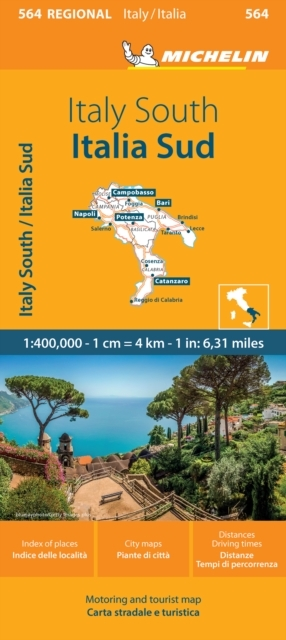 Billede af Italy South - Michelin Regional Map 564Map
