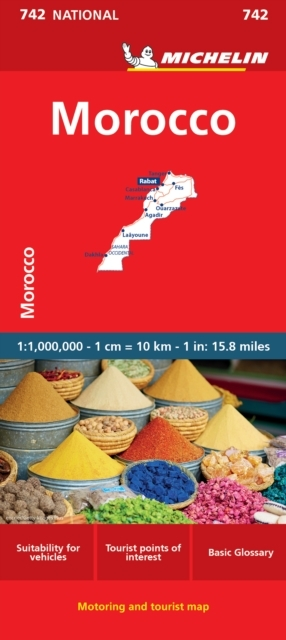 Billede af Morocco - Michelin National Map 742Map