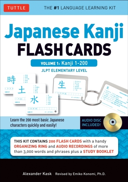 Billede af Japanese Kanji Flash Cards Kit Volume 1Kanji 1-200 Jlpt Beg