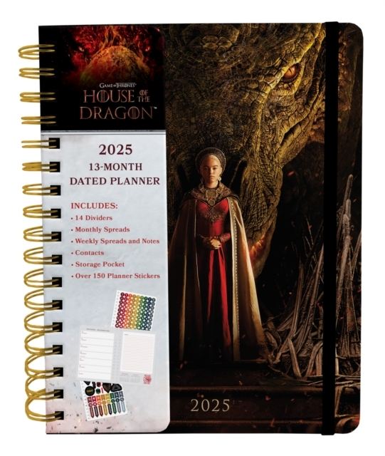 2025 House Of The Dragon 13-Month Weekly Planner