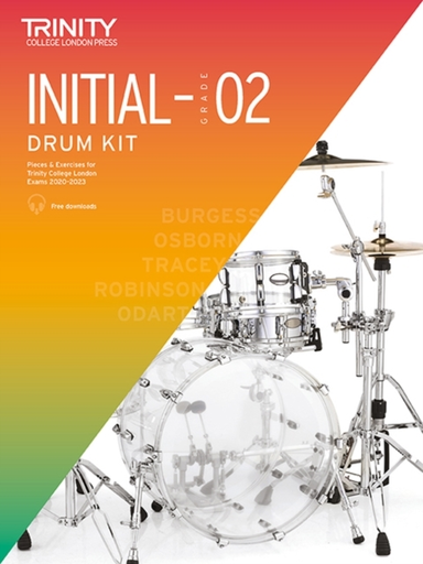 Trinity College London Drum Kit From 2020. Initial-Grade 2