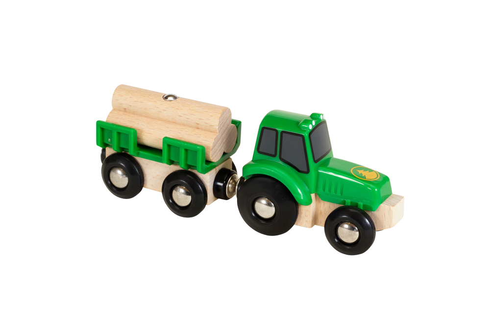 BRIO 33799 Traktor m/vogn og tømmer