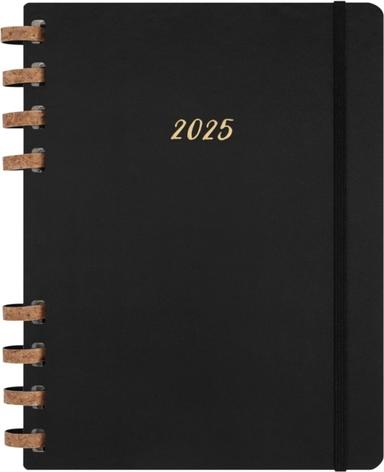 Moleskine 2025 12-Month Xl Life Spiral Planner Black Epalon