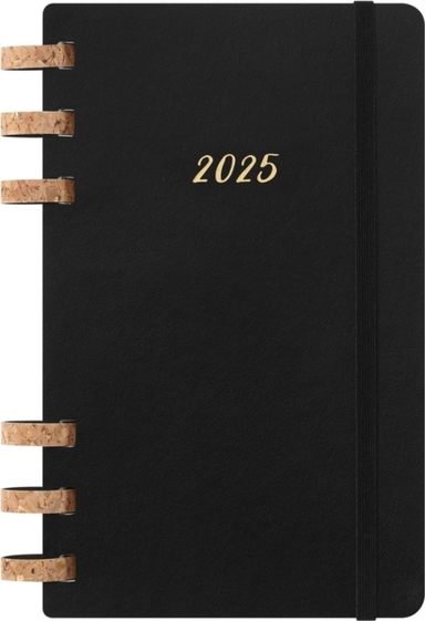 Moleskine 2025 12-Month Large Softcover Spiral Planner Black