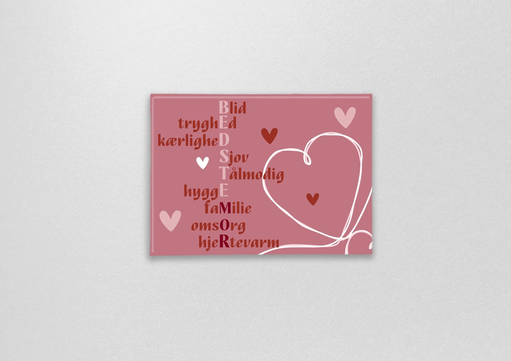 Magnet med citat bedstemor, du er fantastisk