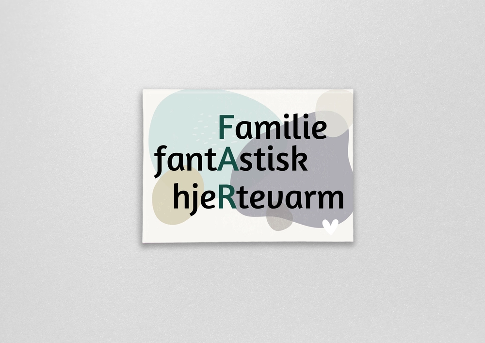 Magnet med citat far, du er fantastisk