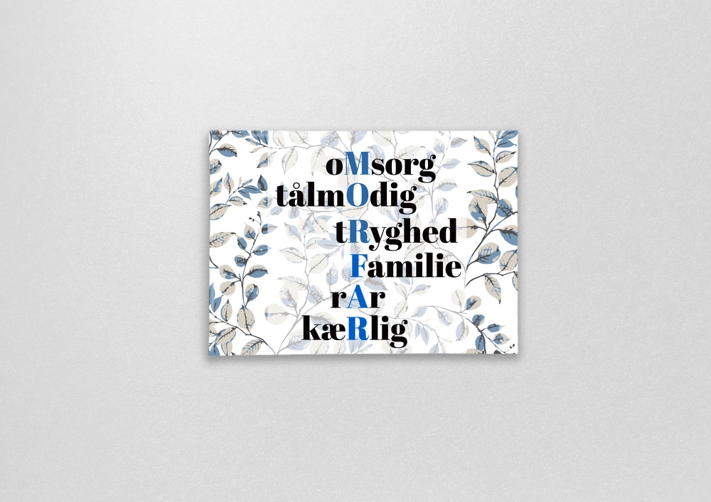 Magnet med citat morfar, du er fantastisk