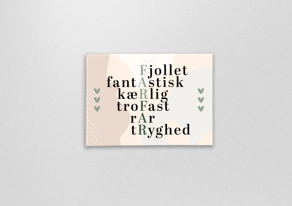 Magnet med citat farfar, du er fantastisk