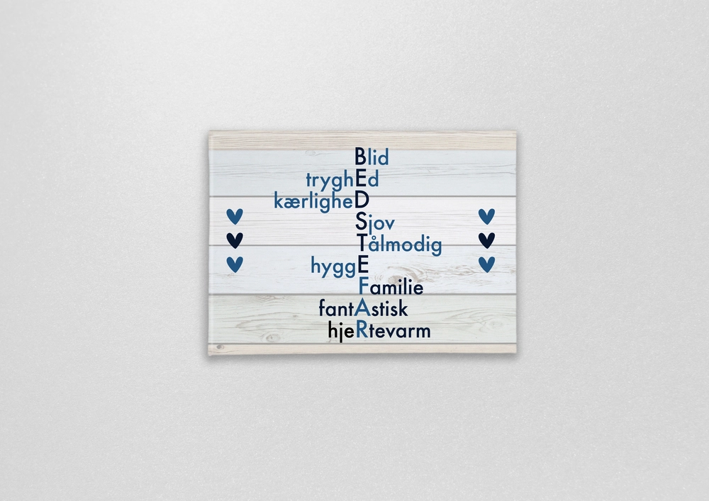 Magnet med citat bedstefar, du er fantastisk