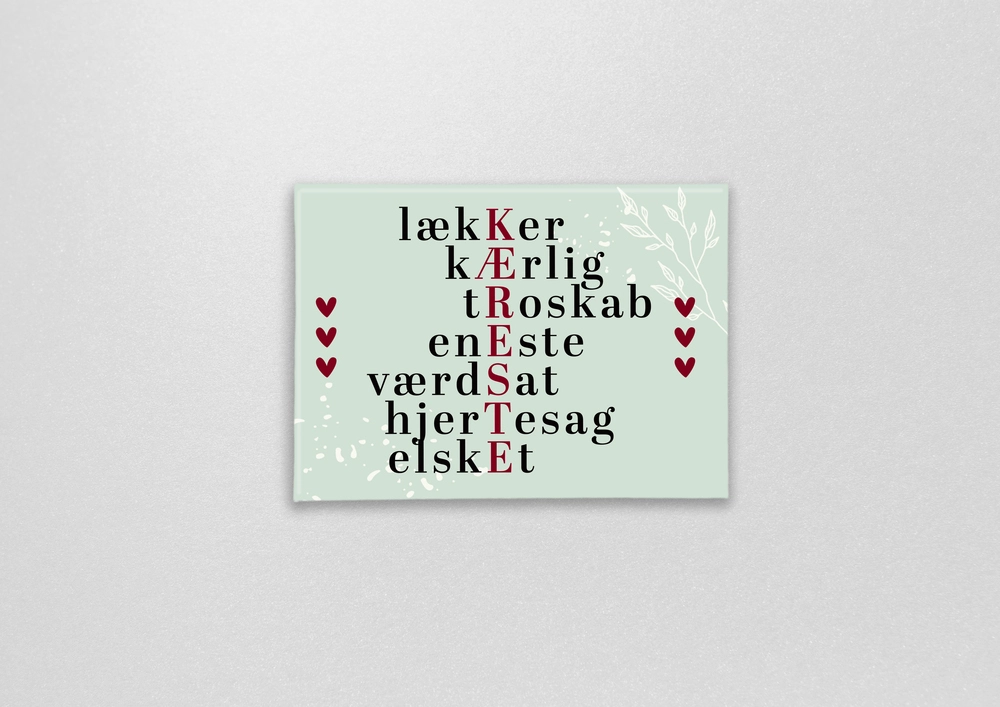 Magnet med citatkæreste, du er fantastisk