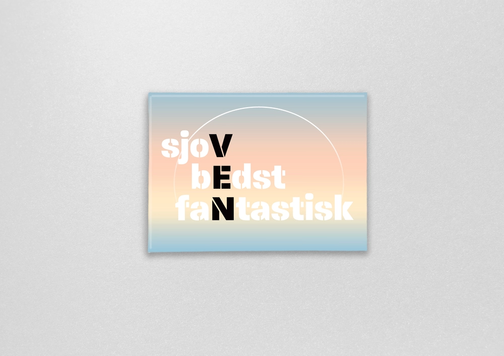 Magnet med citat ven, du er fantastisk