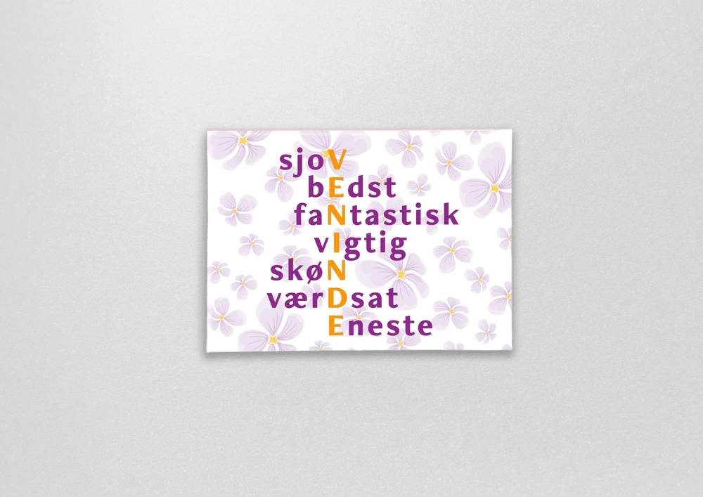 Magnet med citat veninde, du er fantastisk