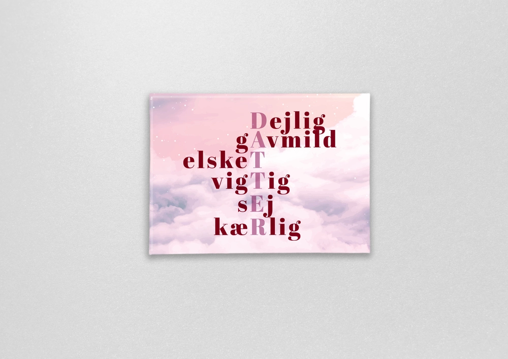 Magnet med citat datter, du er fantastisk