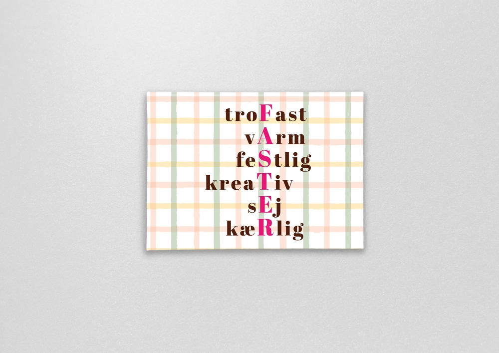 Magnet med citat faster, du er fantastisk