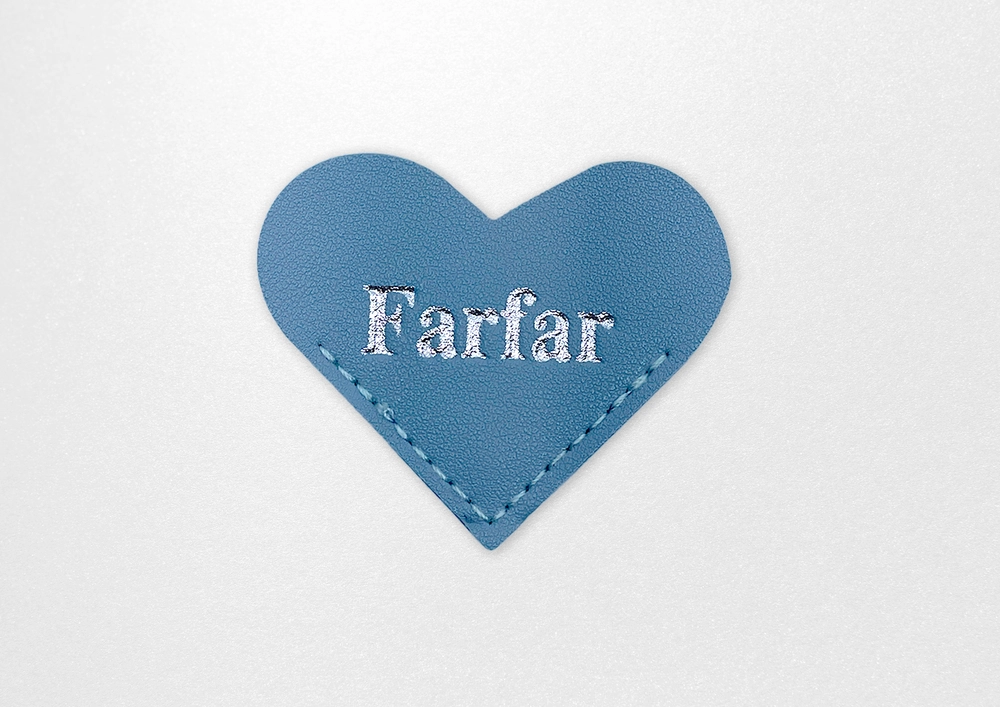 Bogmærke farfar hjerte PU, du er fantastisk